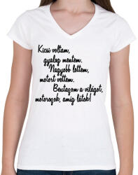 printfashion KICSI VOLTAM - Női V-nyakú póló - Fehér (5761665)