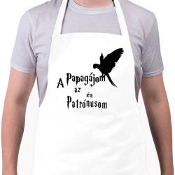 printfashion A Papagájom az én Patrónusom - Kötény - Fehér (16502024)