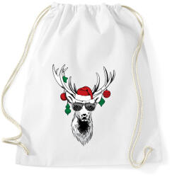 printfashion Menő szarvas - Sportzsák, Tornazsák - Fehér (2047648)