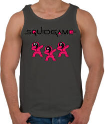 printfashion Squid game trio dab fekete - Férfi atléta - Sötétszürke (5726908)