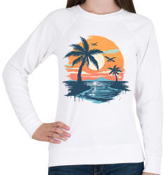 printfashion Nyári hangulat - Női pulóver - Fehér (16246902)