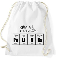 printfashion Pálinka kémia alapfok - Sportzsák, Tornazsák - Fehér (13711659)