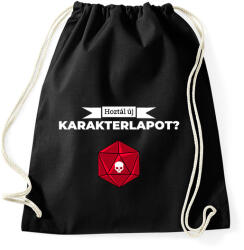 printfashion Hoztál új karakterlapot? - Sportzsák, Tornazsák - Fekete (2648634)