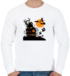 printfashion Boszis Halloween - Férfi pulóver - Fehér (14088268)