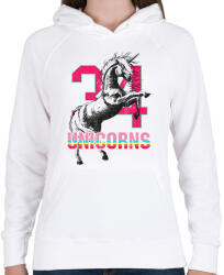 printfashion Unikornis - Női kapucnis pulóver - Fehér (1575393)