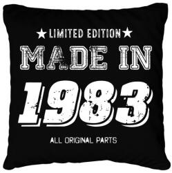 printfashion 1983 - Párnahuzat, Díszpárnahuzat - Fekete (4052041)