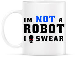 printfashion im not a robot - Bögre - Fehér (1712706)