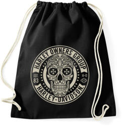printfashion Harley koponya - Sportzsák, Tornazsák - Fekete (4858672)