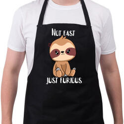 printfashion Not fast just furious - Kötény - Fekete (14550046)