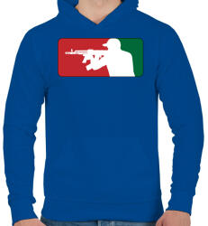 printfashion AMD league - Férfi kapucnis pulóver - Királykék (447689)