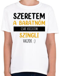 printfashion Csak vicceltem - Férfi - Gyerek póló - Fehér (7284030)