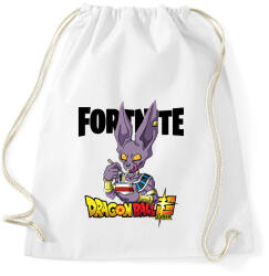 printfashion Beerus - Fortnite - Sportzsák, Tornazsák - Fehér (8256743)
