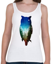 printfashion Bagoly absztrakt - Női atléta - Fehér (5235763)