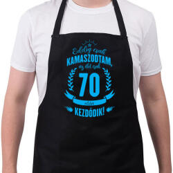 printfashion kamasz-70-cyan - Kötény - Fekete (4925860)