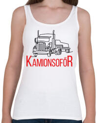 printfashion Kamionsofőr - Vonalas - Női atléta - Fehér (6547234)