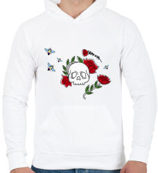 printfashion Nonbeenary - Férfi kapucnis pulóver - Fehér (5220378)