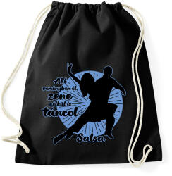 printfashion Salsa tánc - Sportzsák, Tornazsák - Fekete (7674480)