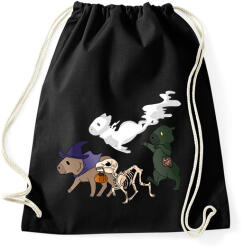 printfashion Halloween capybara - Sportzsák, Tornazsák - Fekete (14425992)