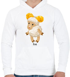 printfashion Kos - Férfi kapucnis pulóver - Fehér (2826060)