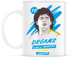printfashion Diego Maradona 1 - Bögre - Fehér (4090518)