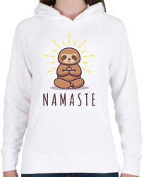 printfashion Namaste - Lajháros - Női kapucnis pulóver - Fehér (6592596)