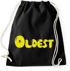 printfashion Oldest - Legidősebb tesó - Sportzsák, Tornazsák - Fekete (7013343)
