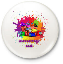 printfashion Among us - Kitűző, hűtőmágnes - Fehér (13959411)