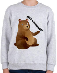 printfashion Nézz a szemembe - Gyerek pulóver - Sport szürke (13913122)