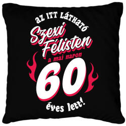 printfashion Szexi Szülinapos Félisten sötétre 60 - Párnahuzat, Díszpárnahuzat - Fekete (14833457)