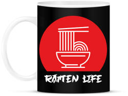 printfashion Ramen life - Bögre - Fekete (13362185)