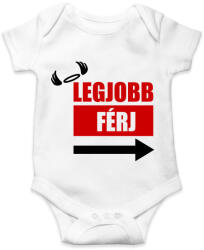 printfashion Legjobb férj - Baba Body - Fehér (5247145)