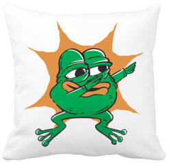 printfashion Béka dab - Párnahuzat, Díszpárnahuzat - Fehér (4167890)