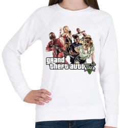 printfashion GTA Logo 2 - Női pulóver - Fehér (1773247)