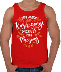 printfashion Nem vagyok manó - Férfi atléta - Piros (14872902)