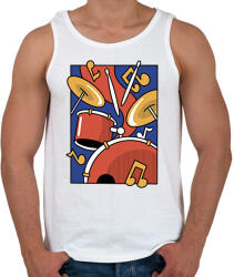 printfashion Dobolás - Férfi atléta - Fehér (14152709)