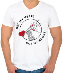 printfashion Get my heart - Férfi V-nyakú póló - Fehér (13362474)