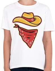printfashion Cowboy - Gyerek póló - Fehér (11667302)
