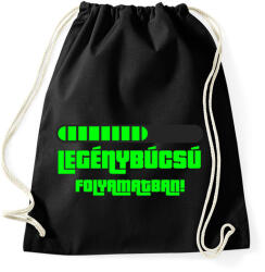 printfashion Legénybúcsú folyamatban - Sportzsák, Tornazsák - Fekete (5307348)
