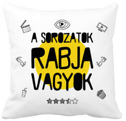 printfashion A sorozatok rabja - Párnahuzat, Díszpárnahuzat - Fehér (7485989)
