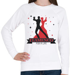 printfashion Flamenco for a life - Női pulóver - Fehér (7676223)