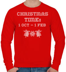 printfashion CHRISTMAS TIME 3 - Férfi pulóver - Piros (9545554)