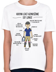 printfashion Lovas azonosítás - Gyerek póló - Fehér (12718221)