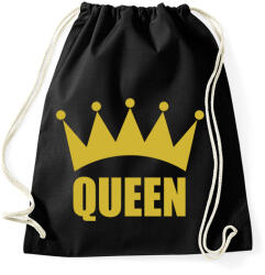 printfashion QUEEN - Sportzsák, Tornazsák - Fekete (541392)