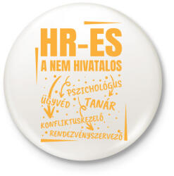 printfashion HR-es, a nem hivatalos - Kitűző, hűtőmágnes - Fehér (15460905)