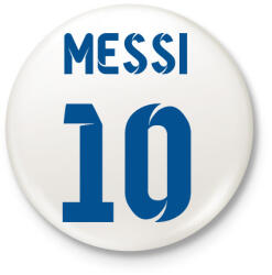 printfashion Messi 10 kék - Kitűző, hűtőmágnes - Fehér (12589509)