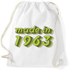 printfashion made-in-1963-green-grey - Sportzsák, Tornazsák - Fehér (483351)