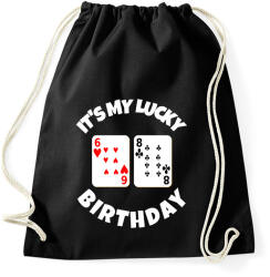 printfashion 68 POKER SZÜLINAP - Sportzsák, Tornazsák - Fekete (9845982)
