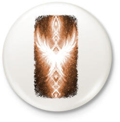 printfashion Szivárvány Híd - narancs - Kitűző, hűtőmágnes - Fehér (16005039)