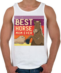 printfashion Best Horse Mom Ever - Férfi atléta - Fehér (6354993)