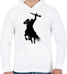 printfashion Majmok bolygója - Férfi kapucnis pulóver - Fehér (323767)